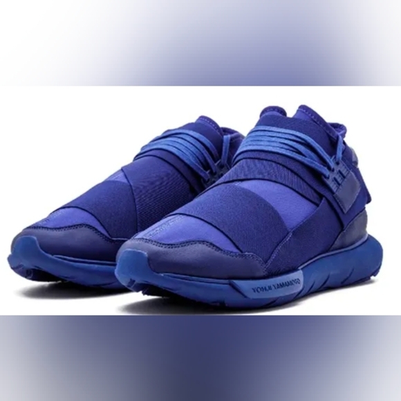Adidas Y 3 Qasa High Blue High Sneakers Size 7 Like New MSRP $390 main image 10